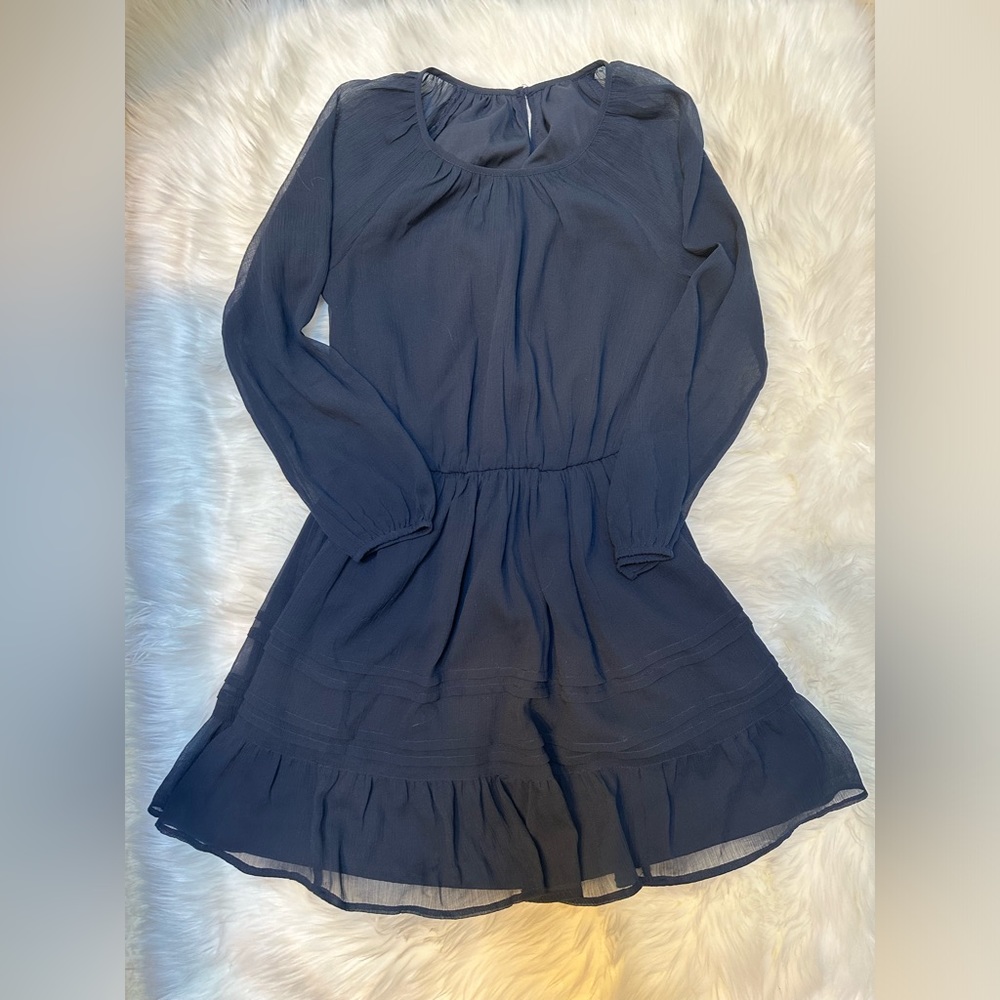 Abercrombie & Fitch Navy Mini Dress - Size: XSP